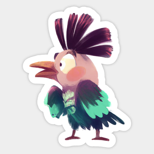 Cute Cuckoo Drawing Sticker by Play Zoo